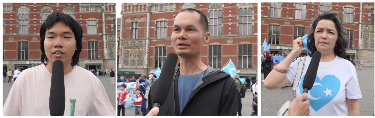 左:刘昭阳 中:陈元章 右:卡丽比努尔·斯迪克